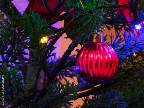 christmas decoration on tree
