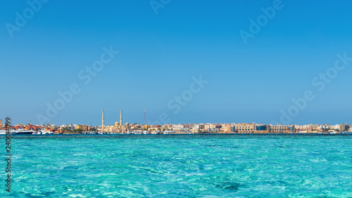  Ägypten Urlaub Hurghada Skyline 