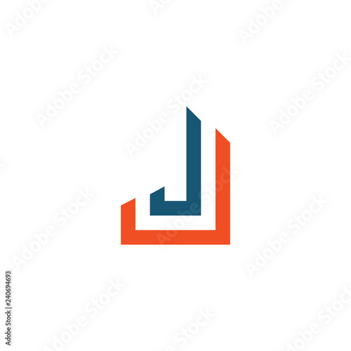 Free Download J letter logo design vector template - GFXLoad