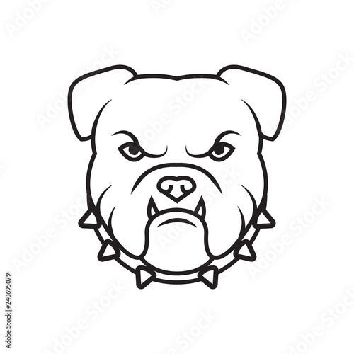 Police Dog Head Illustration and mascot, good for symbol
