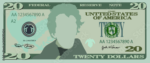 20 US dollar banknote