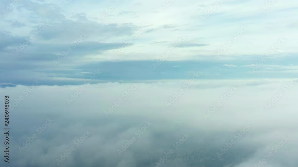 Video of beautiful and soft clouds moving on a blue sky. Video of beautiful and soft clouds moving on a blue sky.