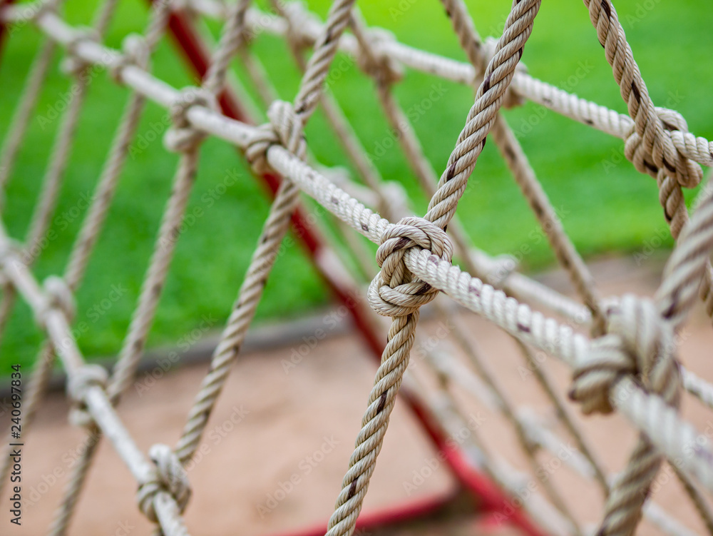 rope tied at playground