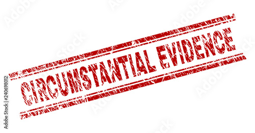Foto CIRCUMSTANTIAL EVIDENCE seal print with corroded texture