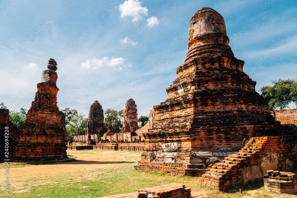 Wat Maha That ancient ruins in Ayutthaya, Thailand Wat Maha That ancient ruins in Ayutthaya, Thailand