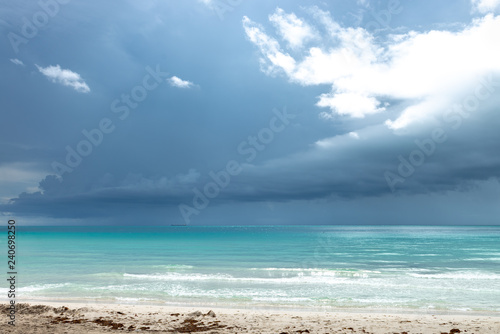 Miami south beach with storm getting close © vbjunior