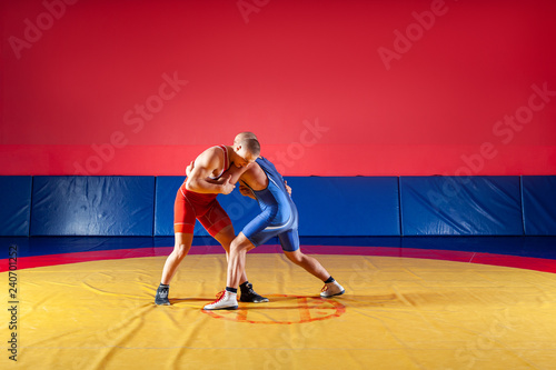 Bild auf Leinwand The concept of fair wrestling