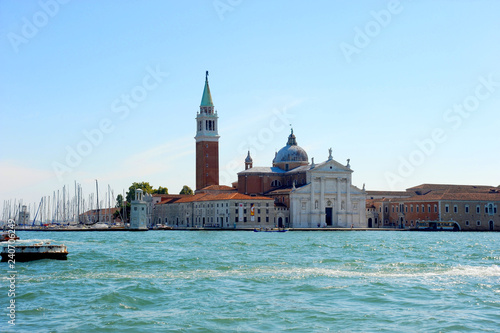 Traveling on the Grand Canal in Venice and seeing all the historical landmarks.