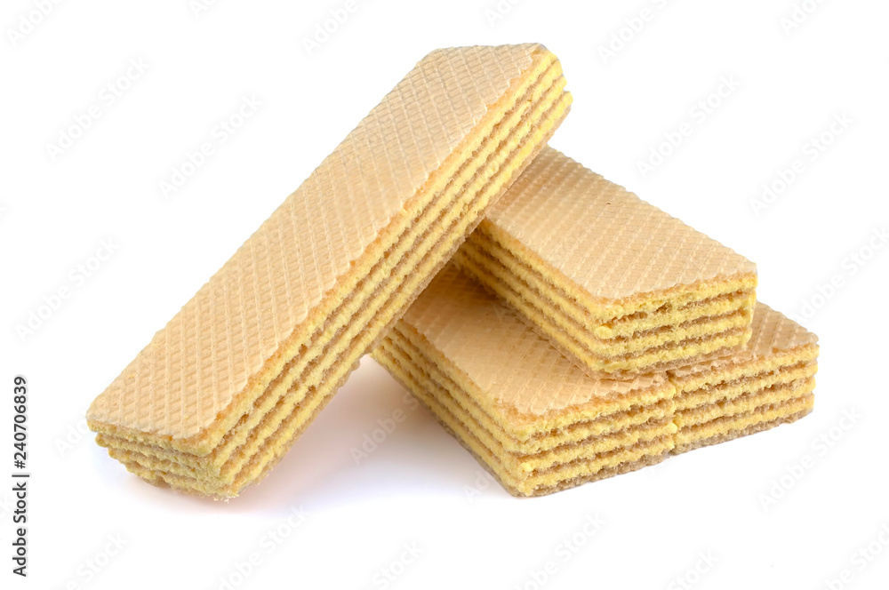 Wafers stick isolated on white background Wafers stick isolated on white background