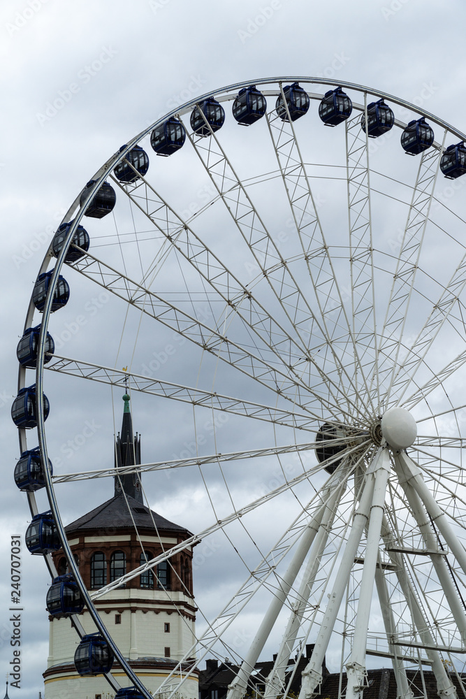 Ferris wheel in the city