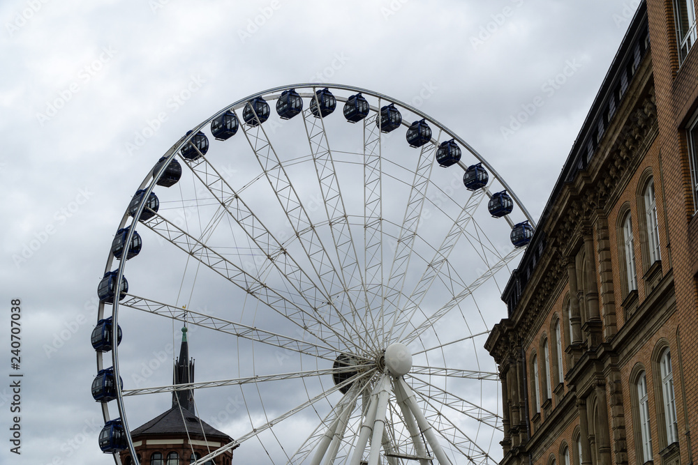 Ferris wheel in the city