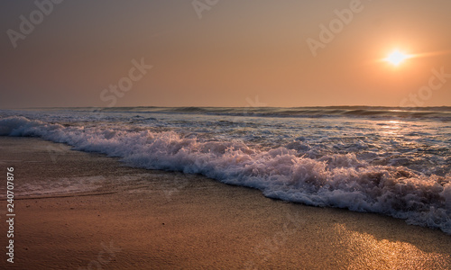 sunset on beach