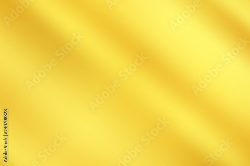 Abstract gold gredient metal color theme satin texture background. Lighting effects of flash. Blurred vector background with light glare.