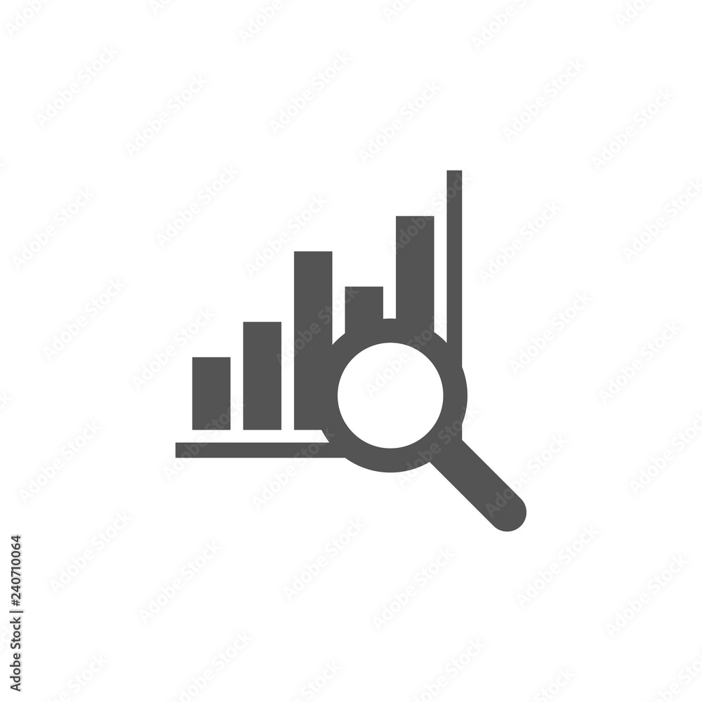 Bar chart graphic icon design template Bar chart graphic icon design template