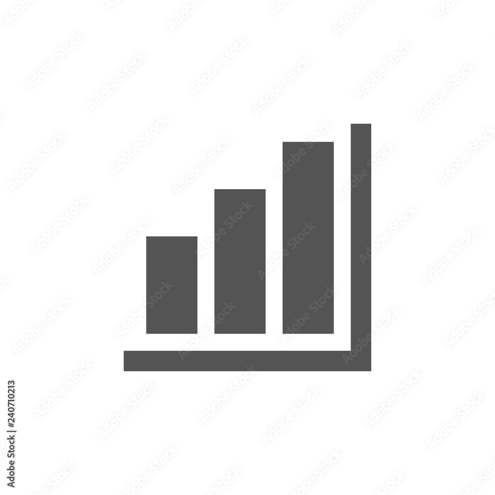 Bar chart graphic icon design template Bar chart graphic icon design template
