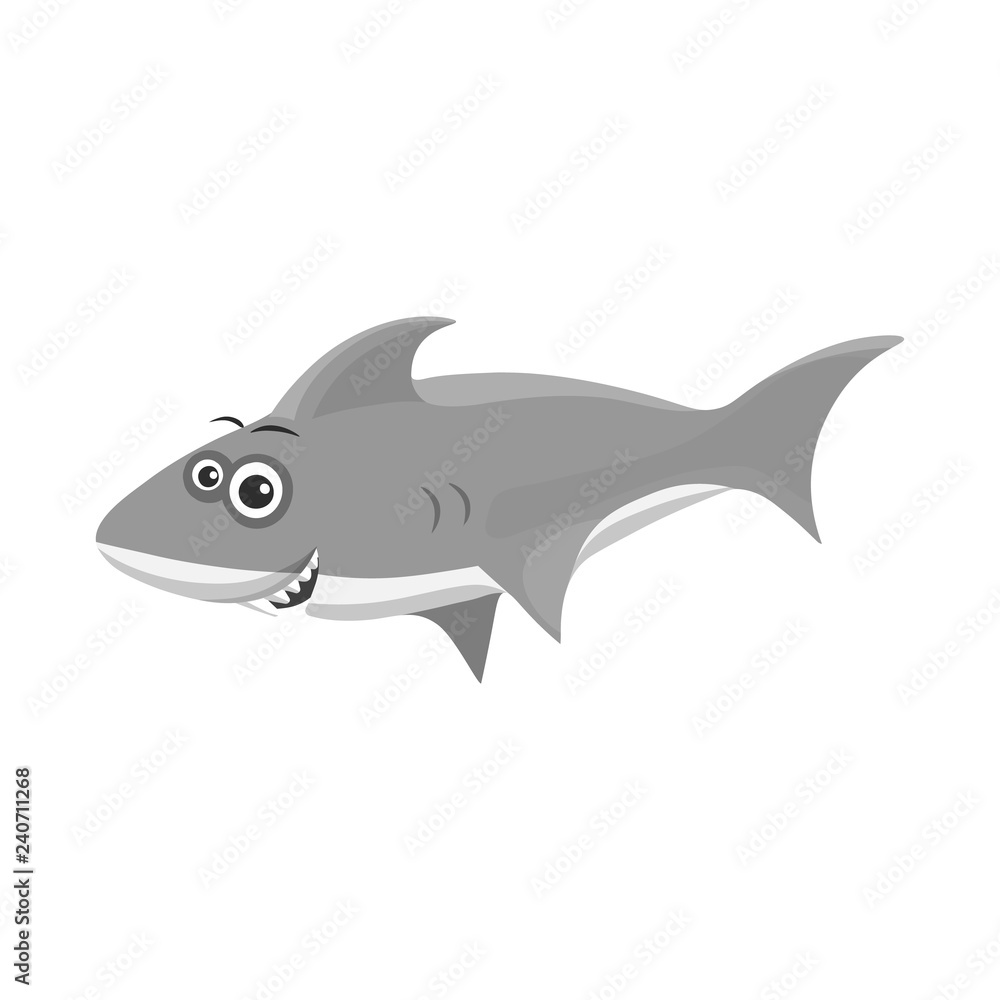 Isolated object of sea and animal logo. Set of sea and marine stock symbol for web. Isolated object of sea and animal logo. Set of sea and marine stock symbol for web.