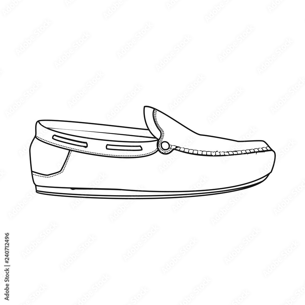 Vector illustration of shoe and footwear logo. Collection of shoe and foot stock vector illustration.
