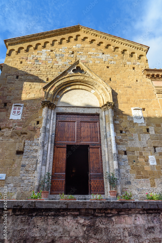 Chiesa di San Pietro alla Magione is ancient church on Via Camollia in Siena. Italy