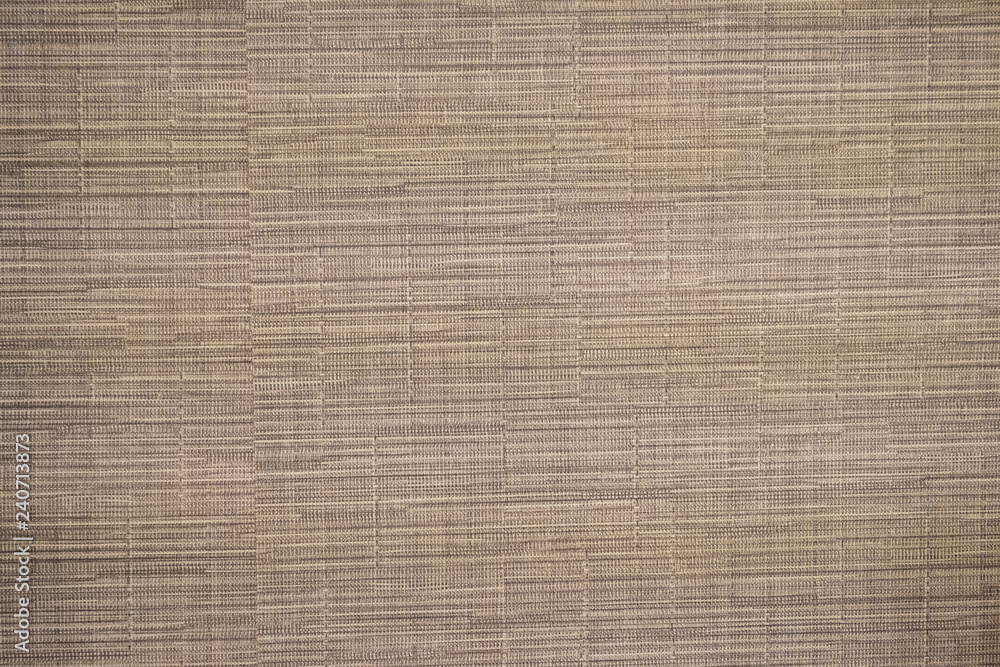 Close-up brown cloth, fabric, textile striped textured Close-up brown cloth, fabric, textile striped textured