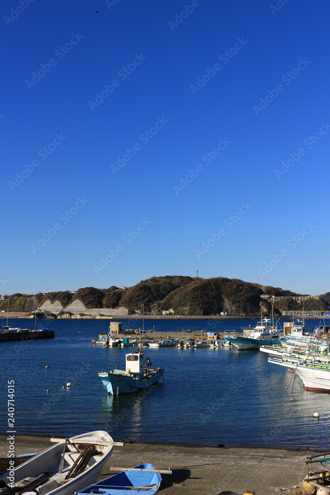 Scenery of fishing port