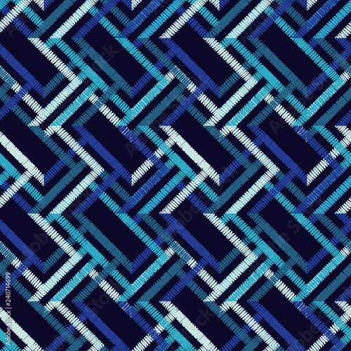 Shape of zigzag with hand shading. Trendy seamless pattern designs. Can be used for wallpaper, textile, invitation card, wrapping, web page background.
