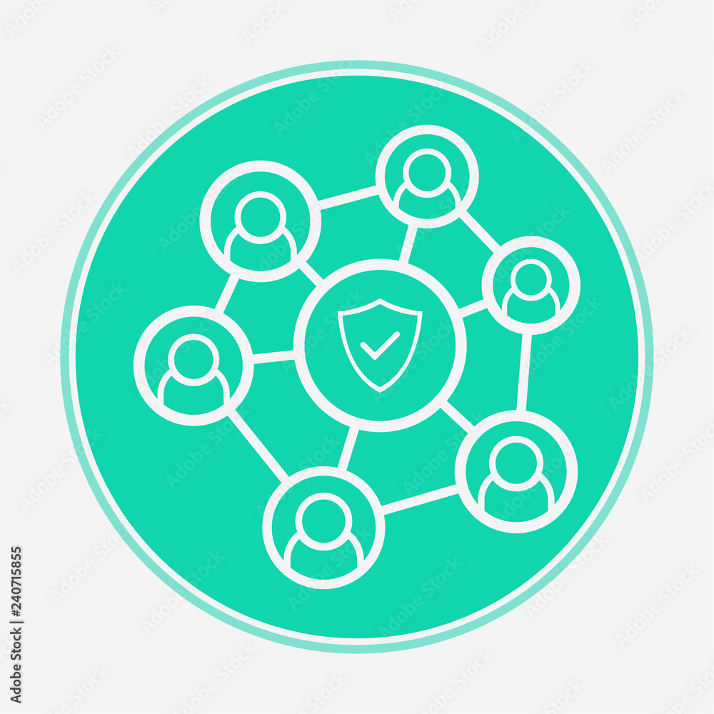 Network protection vector icon sign symbol Network protection vector icon sign symbol