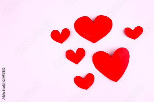 Heart shape on Valentine's Day.