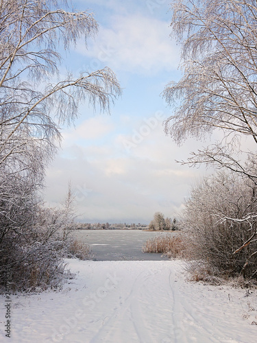 Śnieżna zima w Polsce (warmińsko - mazurskie)