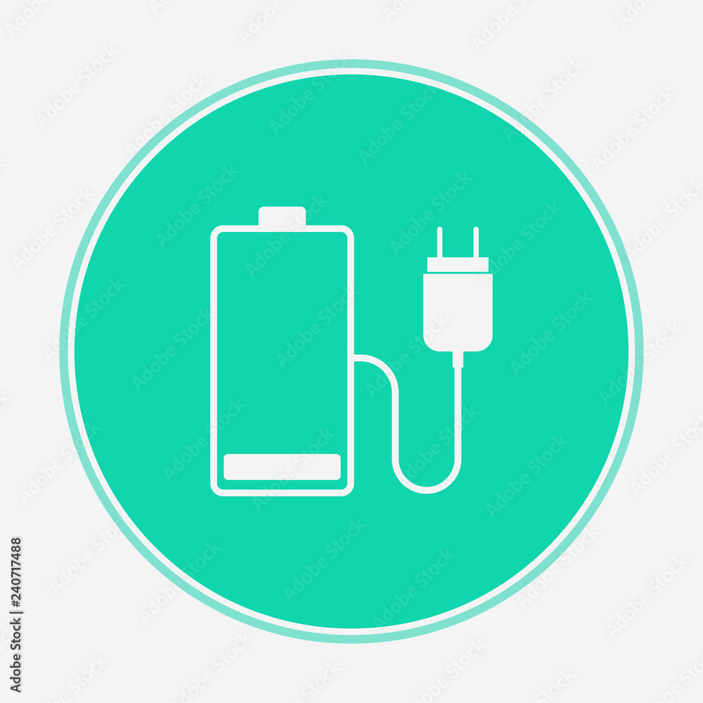 Charging battery vector icon sign symbol Charging battery vector icon sign symbol
