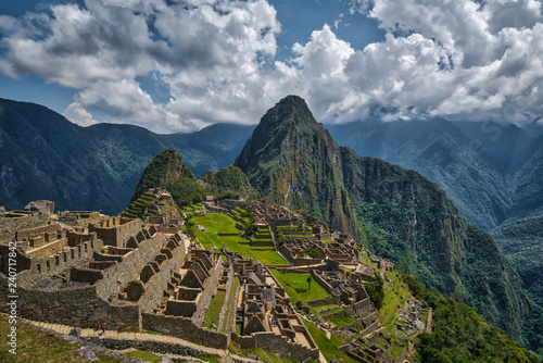 Ruins of ancient Incas city of Machu Picchu