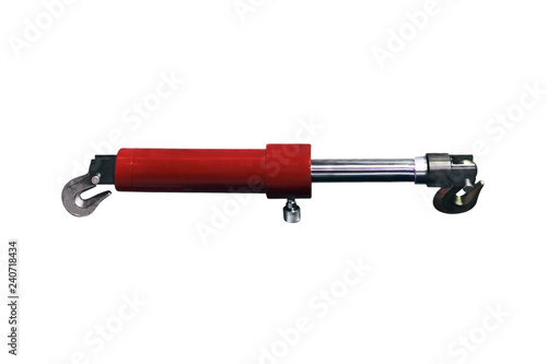 hydraulic cylinder with hooks on both sides for moving small loads