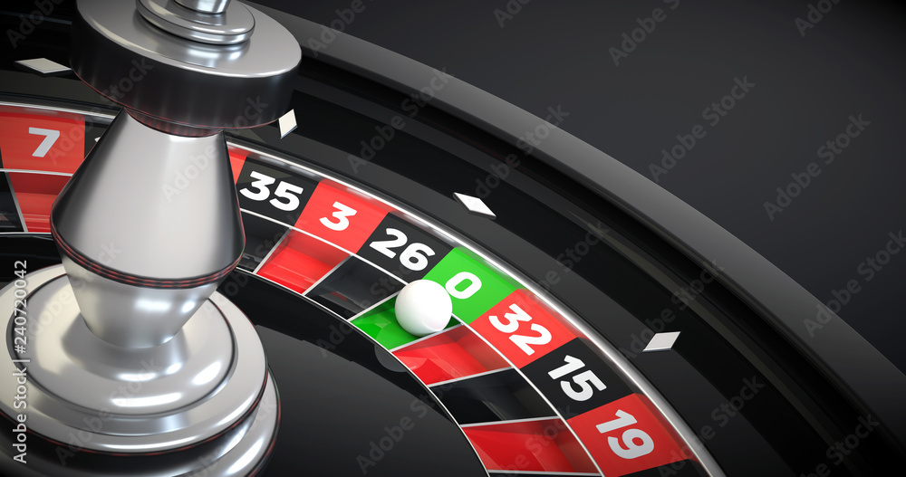 3D rendering of Roulette Wheel 3D rendering of Roulette Wheel