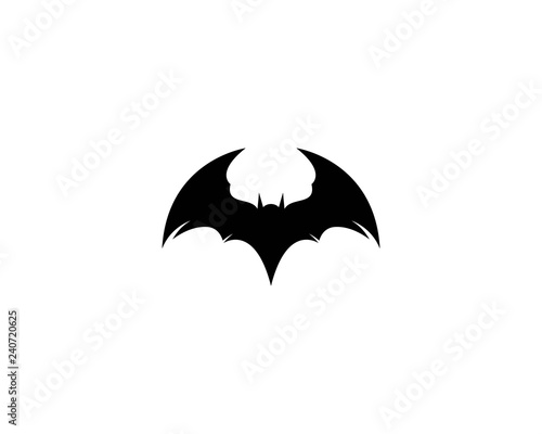 Bat logo template vector icon illustration
