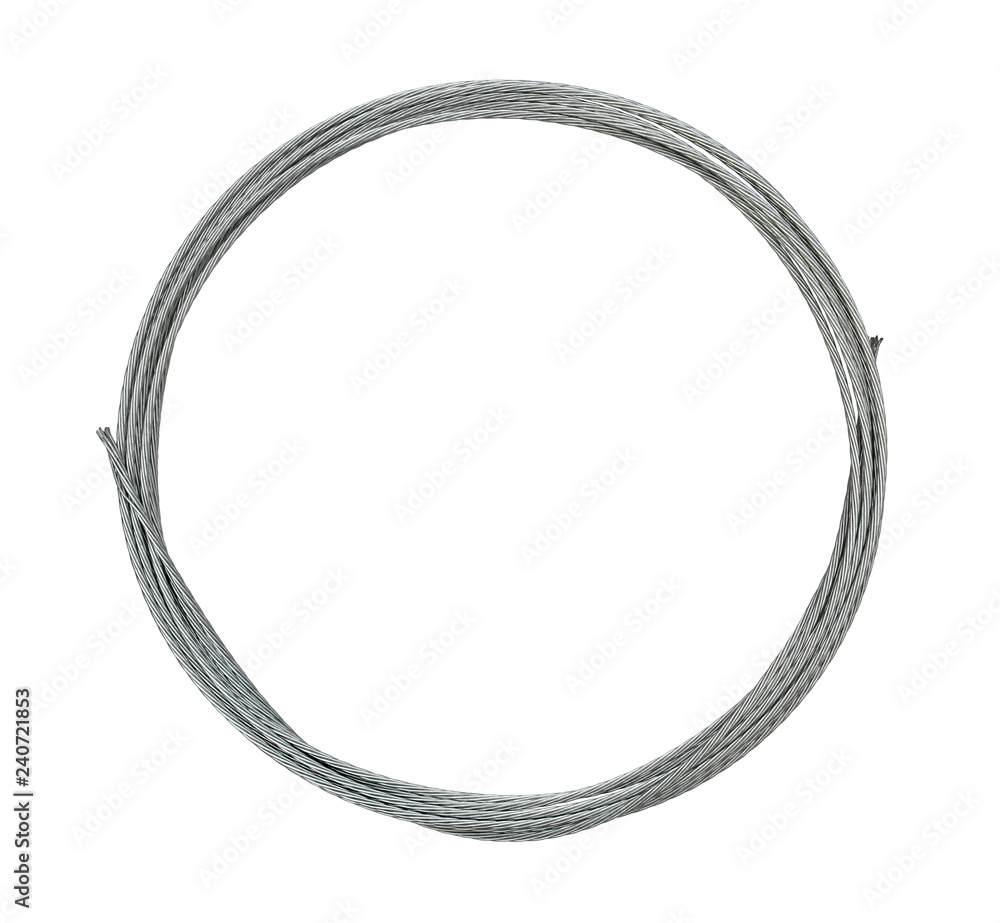 Wire rope sling circle (with clipping path) isolated on white background Wire rope sling circle (with clipping path) isolated on white background