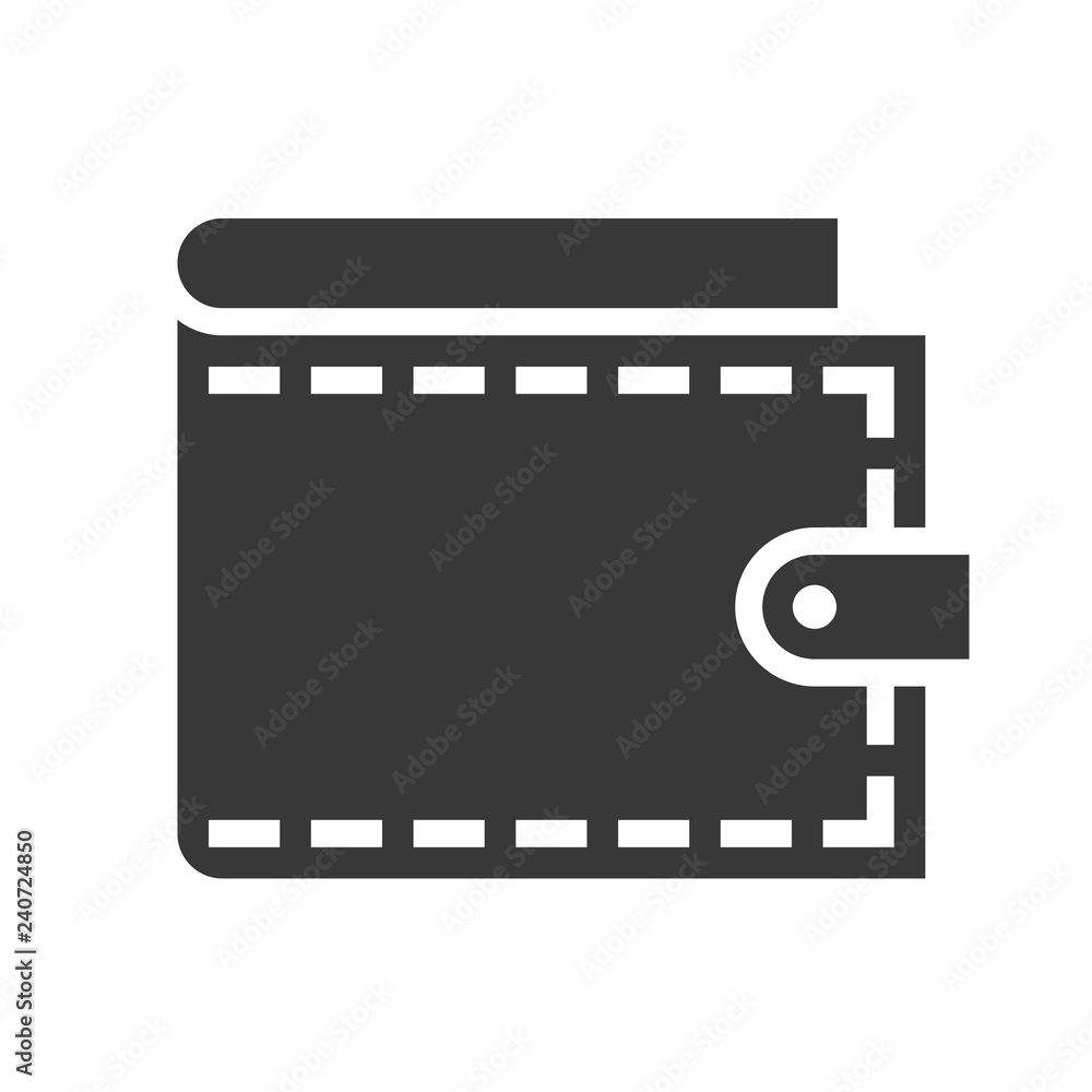 Wallet vector, Online shopping solid style icon Wallet vector, Online shopping solid style icon