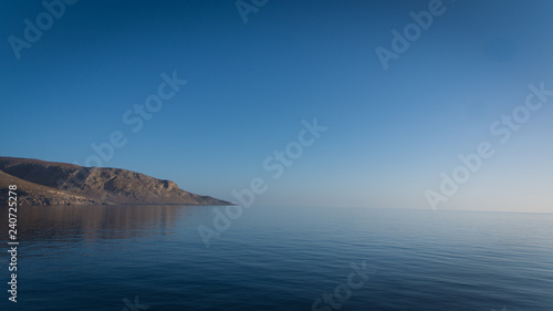 Paysage marin grec en pose longue