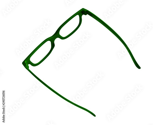 Glasses isolated - green