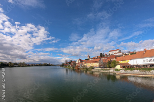 Ptuj old town with castle