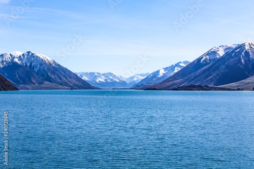 Lake Coleridge in Canterbury, South Island, New Zealand
