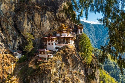 Tiger's nest Temple, Paro valley - Bhutan photo