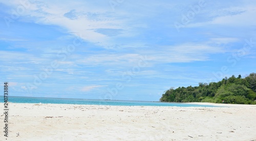 white sand beach island andaman