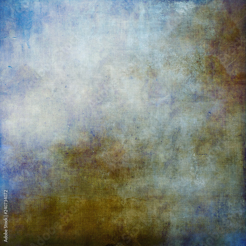 Abstract Textured Blue and Brown Background