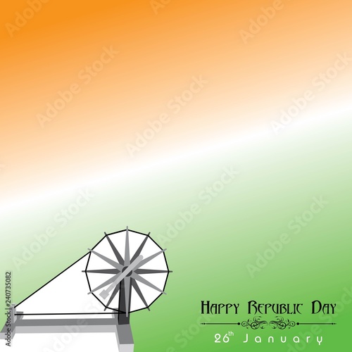 Happy Republic Day of india illustration vector, poster design