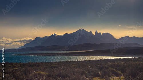 Patagonia, Chile - Torres del Paine, in the Southern Patagonian Ice Field, Magellanes Region of South America photo