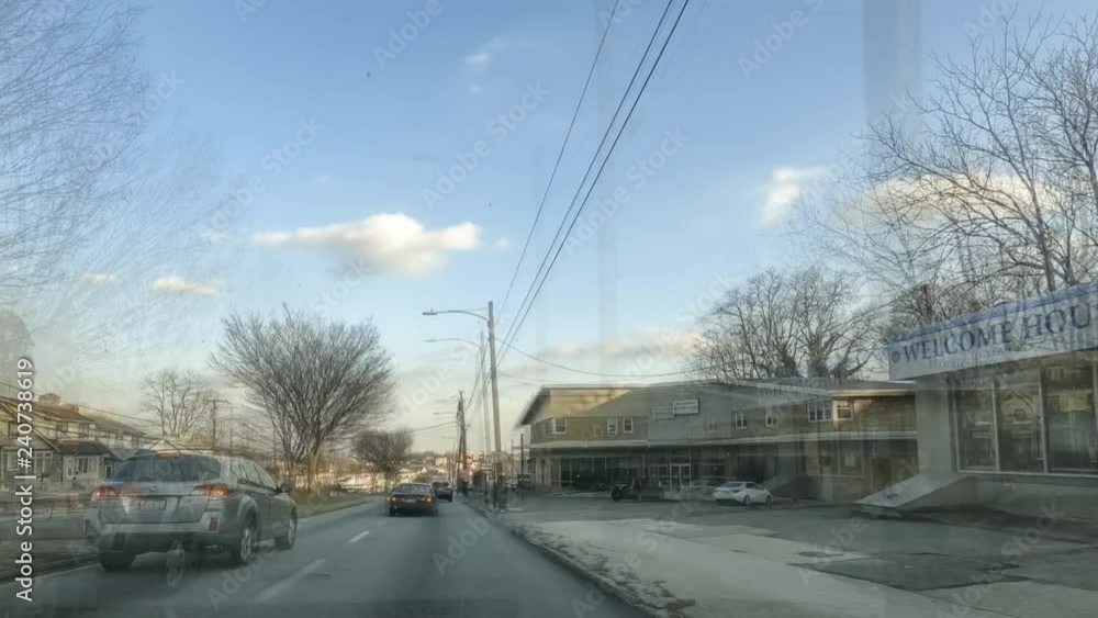 Drivelapse of car moving at sunset on South Philadelphia city timelapse hyperlapse Drivelapse of car moving at sunset on South Philadelphia city timelapse hyperlapse