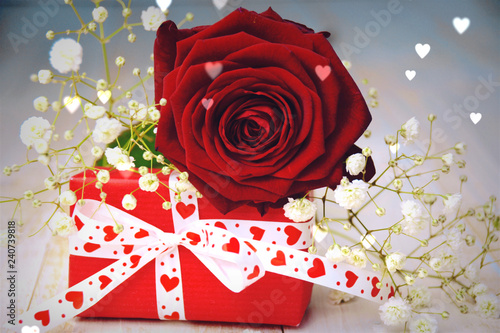 Rote Rosen zum Valentinstag