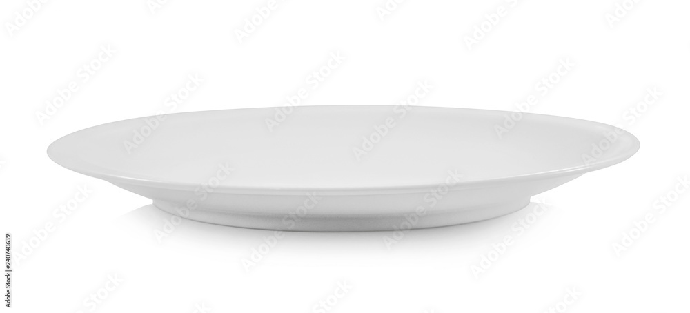 plate isolated on white background. plate isolated on white background.