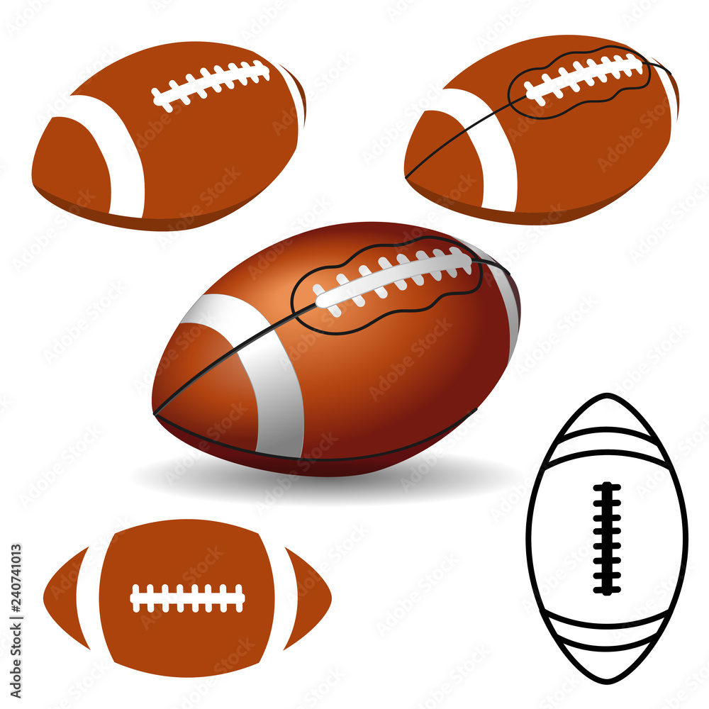 Rugby ball icon Rugby ball icon