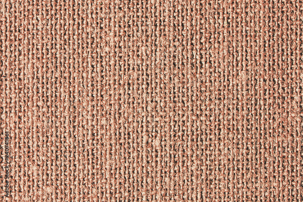 Fototapeta premium Country retro brown fabric texture. Rustic canvas backdrop for graphic design.