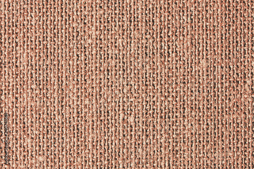 Country retro brown fabric texture. Rustic canvas backdrop for graphic design.